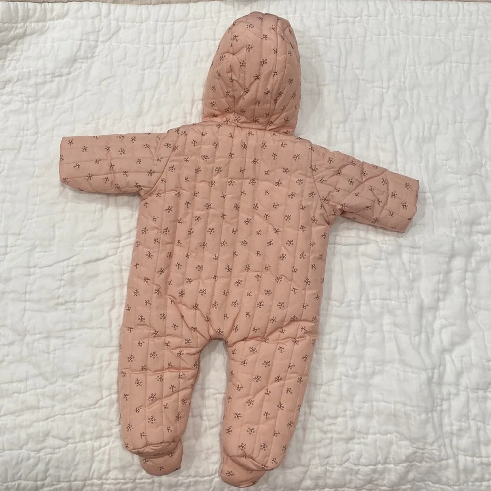 Zara Pink Baby Snowsuit - Picture 5 of 6